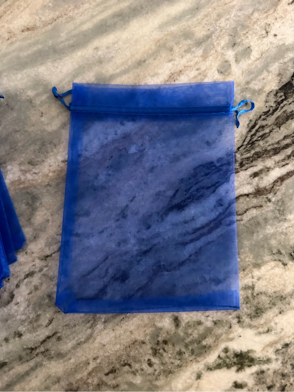 Blue Tablet Accessory Pouch - Protective Drawstring Sleeve